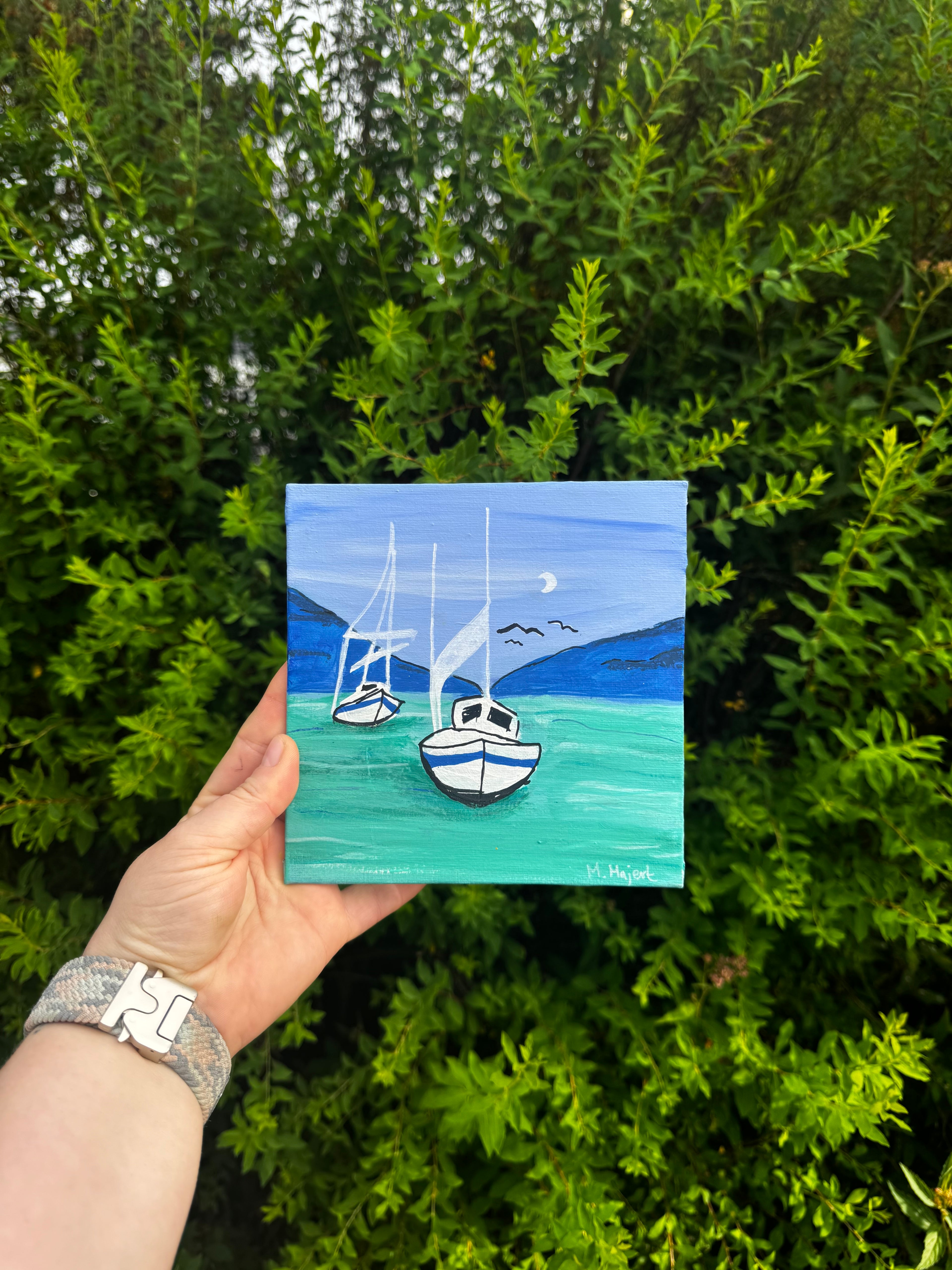 Segelboote am türkisblauen Meer