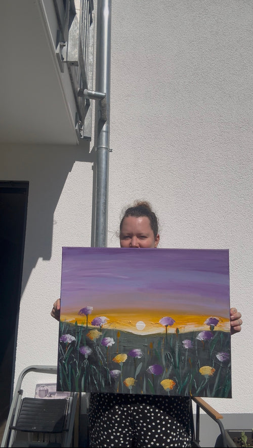 Zwischen Licht & Leise – Original Acrylgemälde 50 x 60 cm