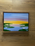 Goldene Stille 24x30 cm gerahmt
